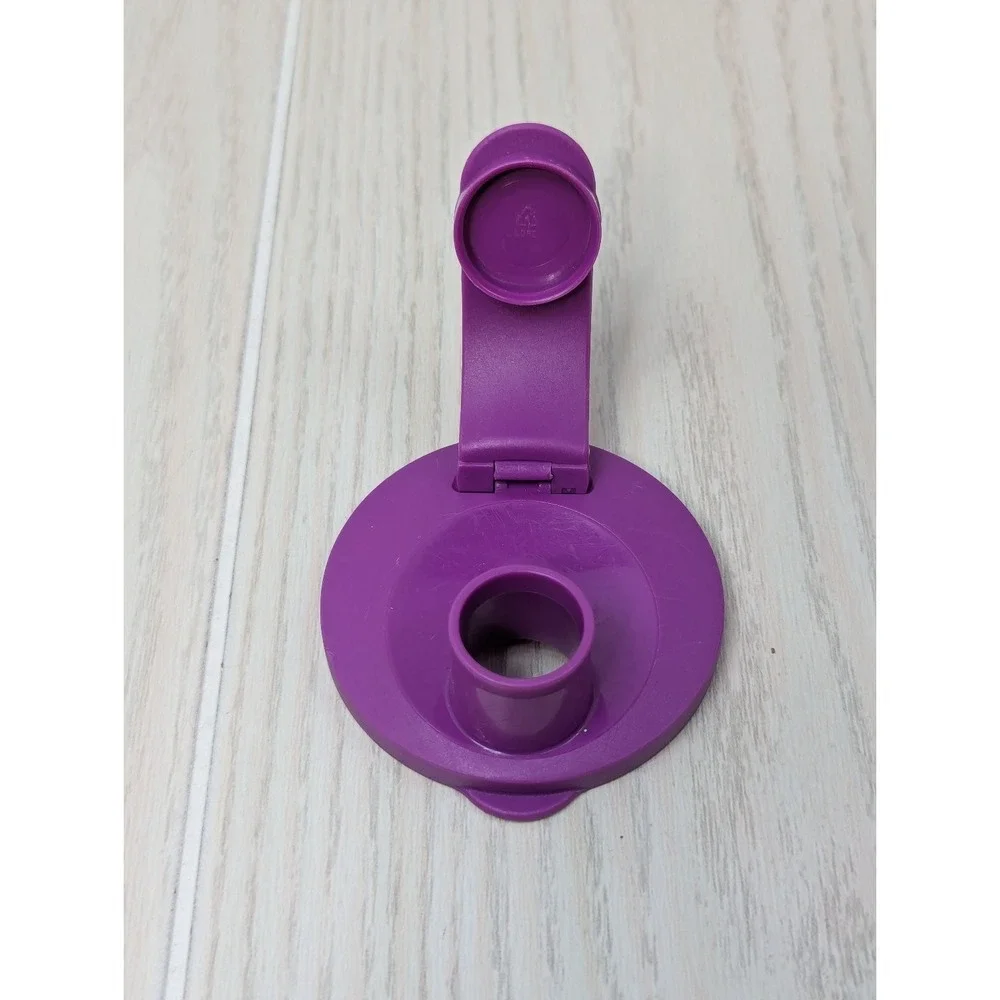 Tupperware 16 oz Halloween Witch Flip‎ Top Plastic Tumbler Cup orange purple